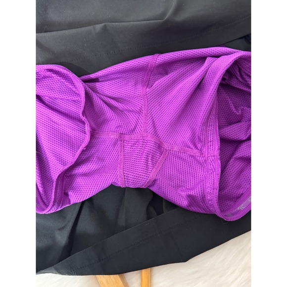 Athleta Black Pleated Athletic Skirt golf‎ pickle ball With Built-in Shorts SZ S - Picture 5 of 9